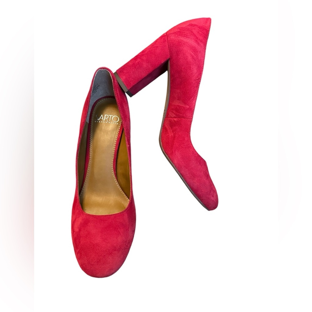 SARTO Franco Sarto Women’s Red Leather Heels Size 6.5